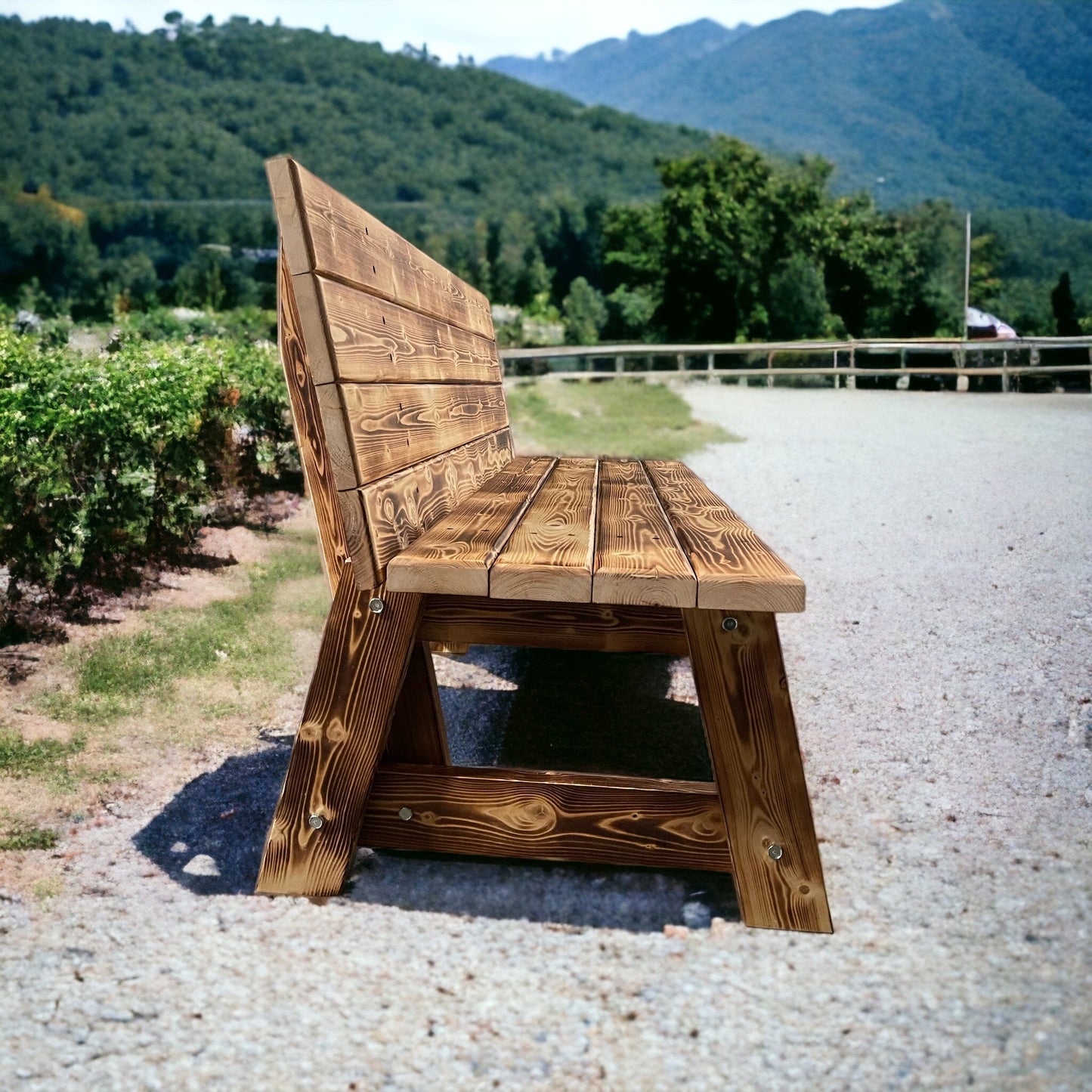 Handcrafted Wooden Bench