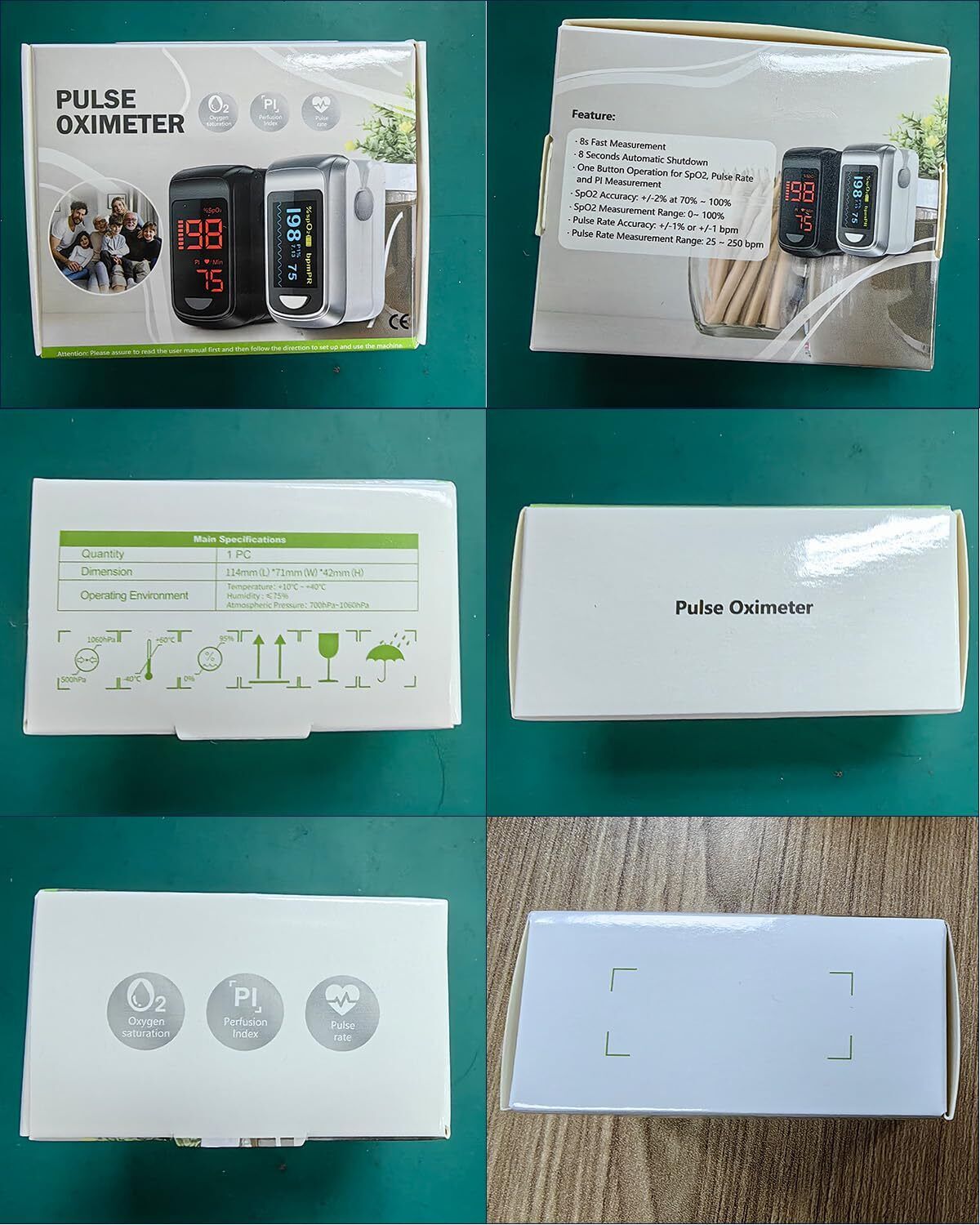 Bluetooth Pulse Oximeter Fingertip Oximeter Blood Oxygen Saturation