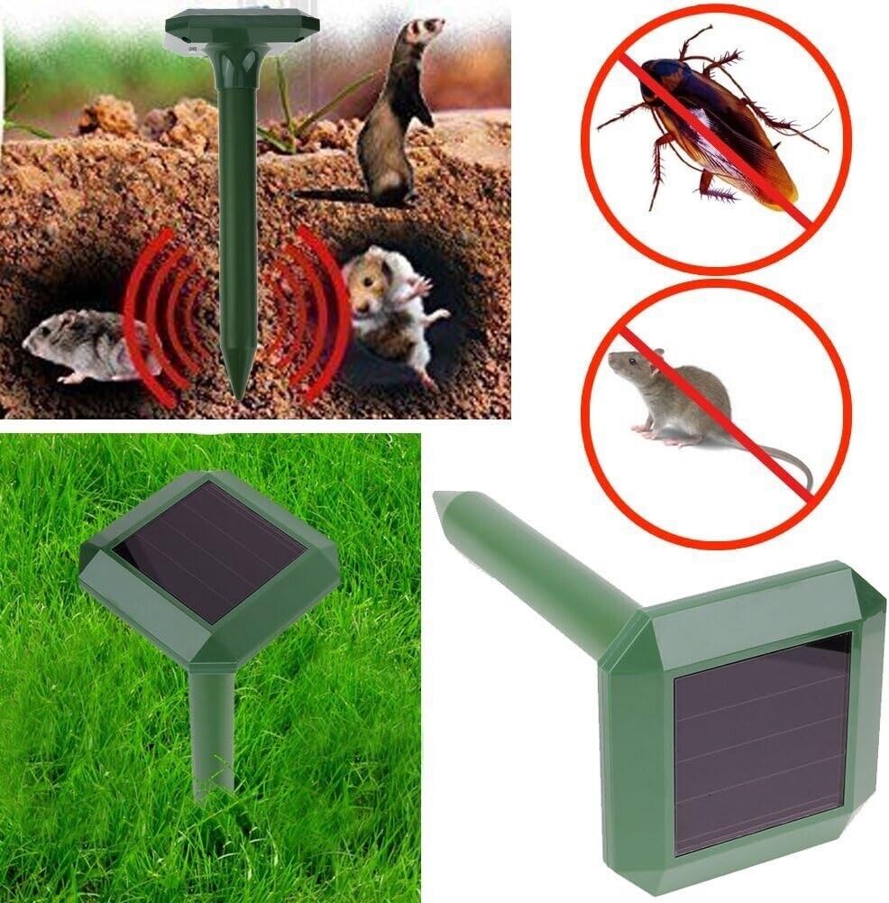 Ultrasonic Pest Repeller Solar Power Repellent Mole Repeller Outdoor Waterproof