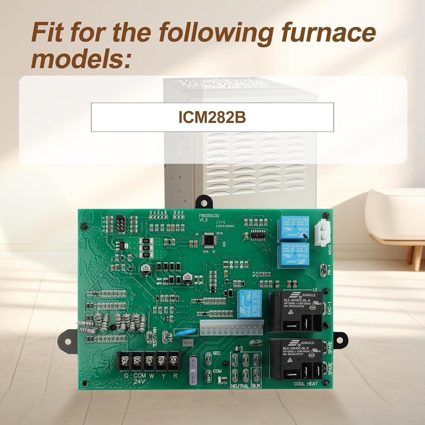 ICM282B Fixed Speed Furnace Control Module w/ Software for Enhanced Controls