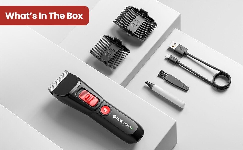 Pet Clipper Dog Hair Trimmer, Versatile Cutting Lengths Cordless Clipper