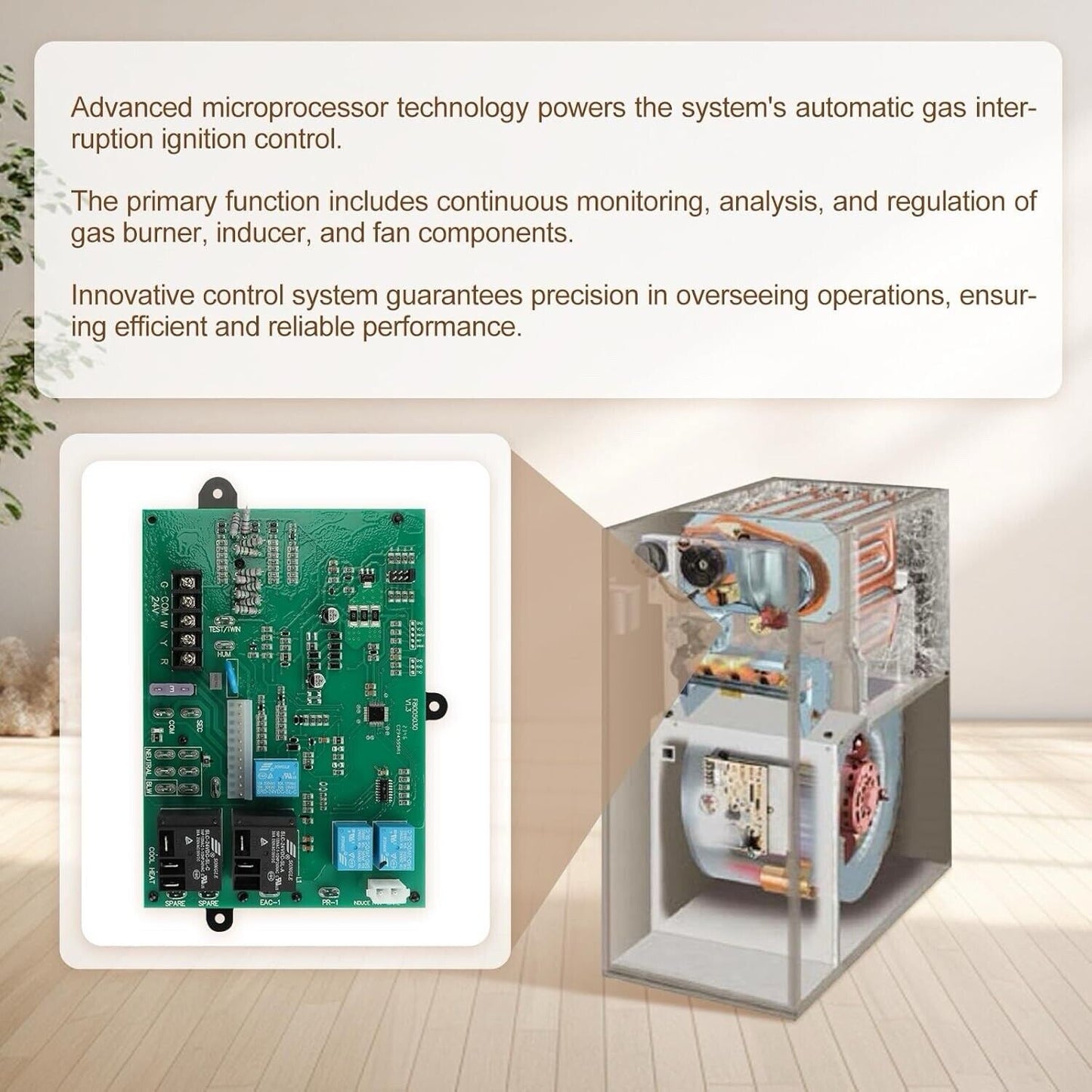 ICM282B Fixed Speed Furnace Control Module w/ Software for Enhanced Controls