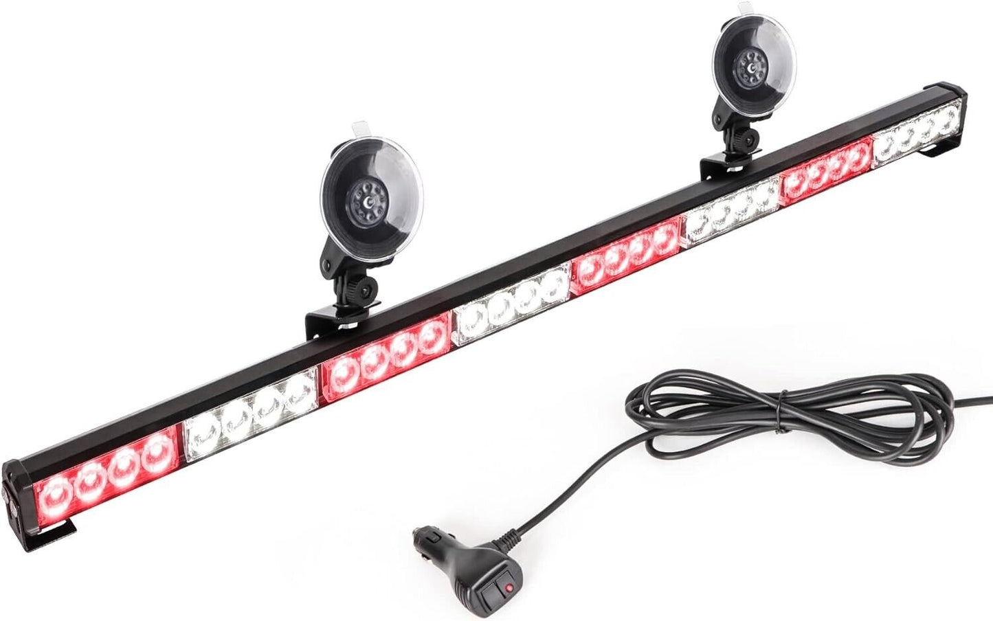 35.5” Traffic Advisor Strobe Light Bar Hazard Warning Emergency 32 LE 13ft cords