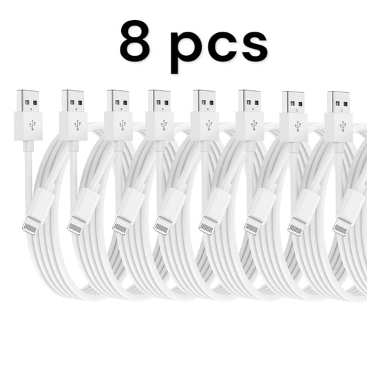 4-8Pack Apple MFi Certified Charger Cable 6ft, Lightning to USB Cable Cord