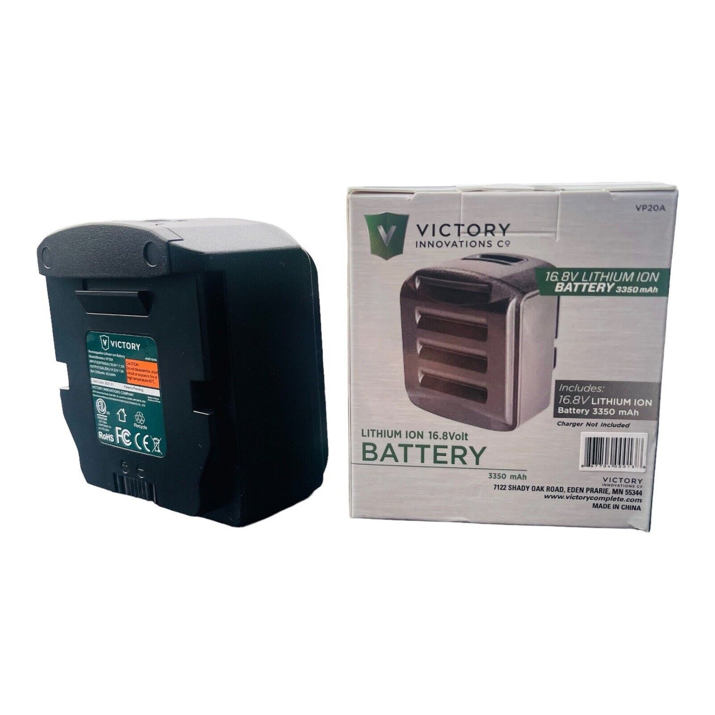 Victory Innovations 16.8V Lithium Ion Battery VP20A Electrostatic 3350mAh