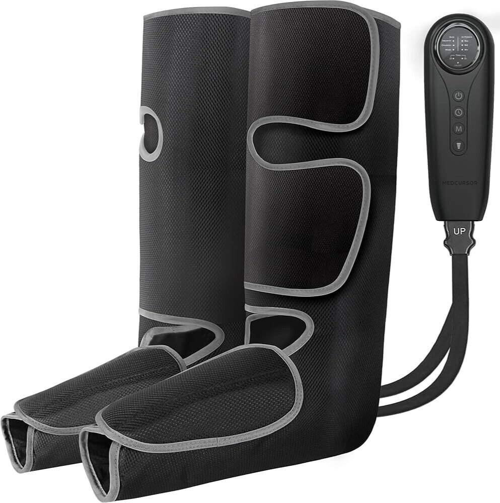 Medcursor Air Compression Leg Massager (with heat) Calf and Foot Massager