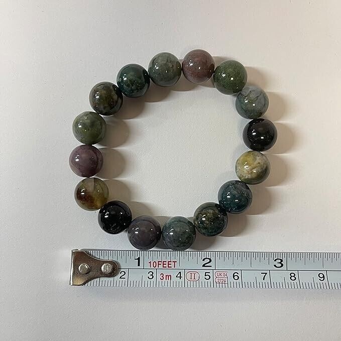 Natural stone bracelet 12mm (0.47") Bead 7-8.5Inch beaded bracelets comewith box