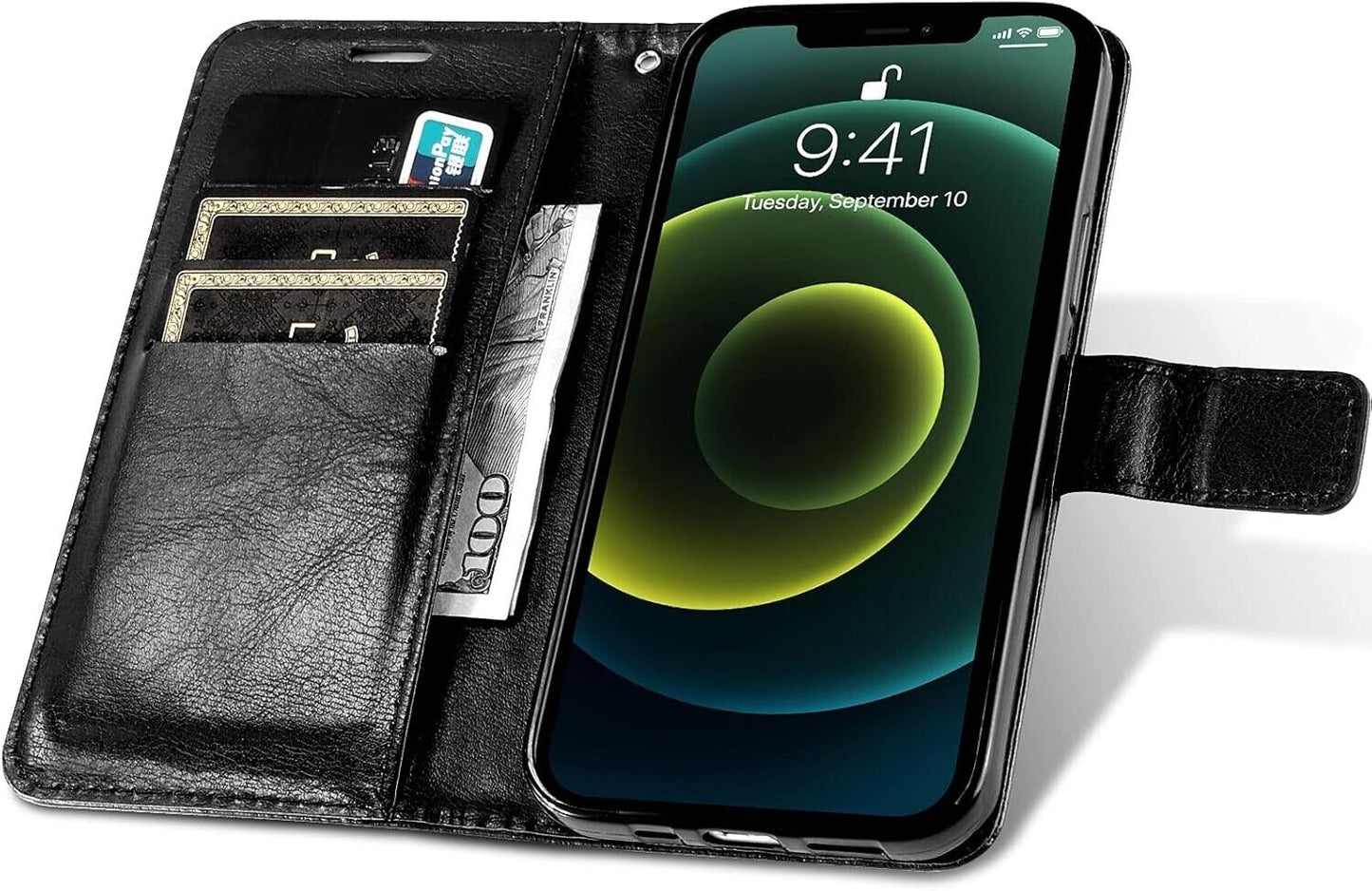 Wallet Case for iPhone 13 Pro Max, 6.7" Phone Case with Credit Card Holder