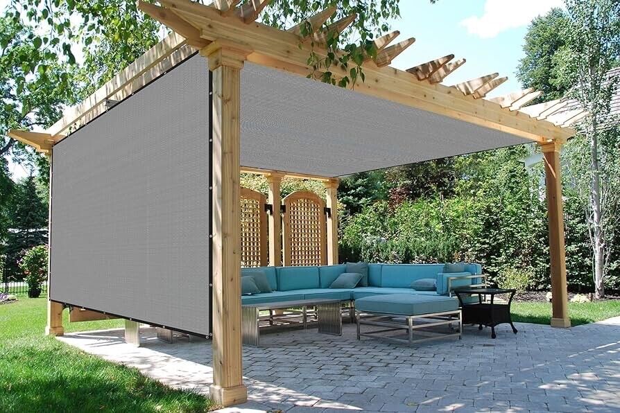 Sun Shade Cloth Shade Fabric Privacy Screen with Grommets