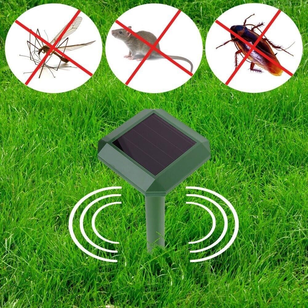 50pcs Wholesale lots Ultrasonic Pest Repeller Solar Power Repellent Mole Repelle