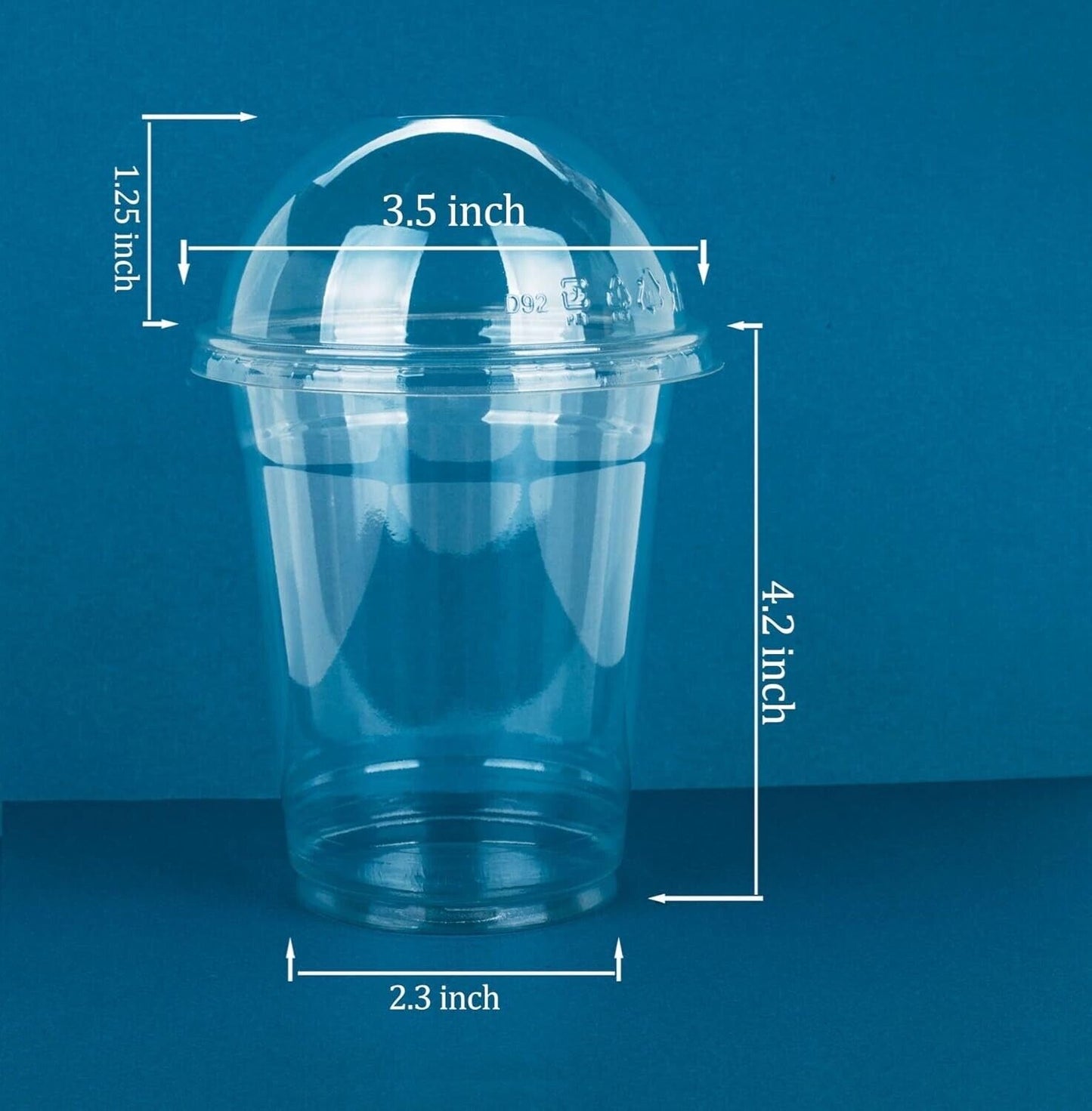 Wholesale 600sets-8oz. 10oz.12oz. 24oz Clear Plastic cups with Dome lids NO hole