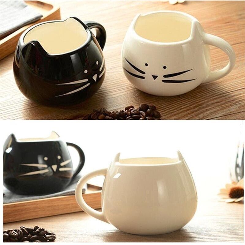 400ml Cute Cat Animal Coffee Milk Mug Creative Ceramic Cups Porcelain