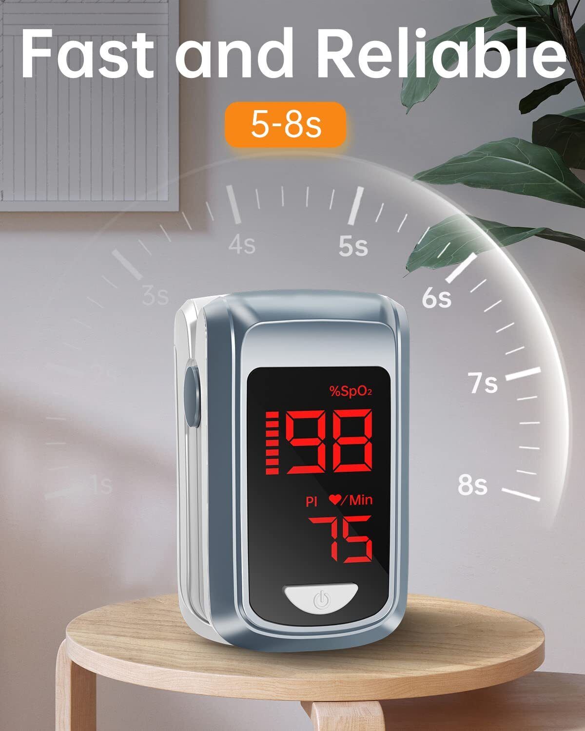 Bluetooth Pulse Oximeter Fingertip Oximeter Blood Oxygen Saturation