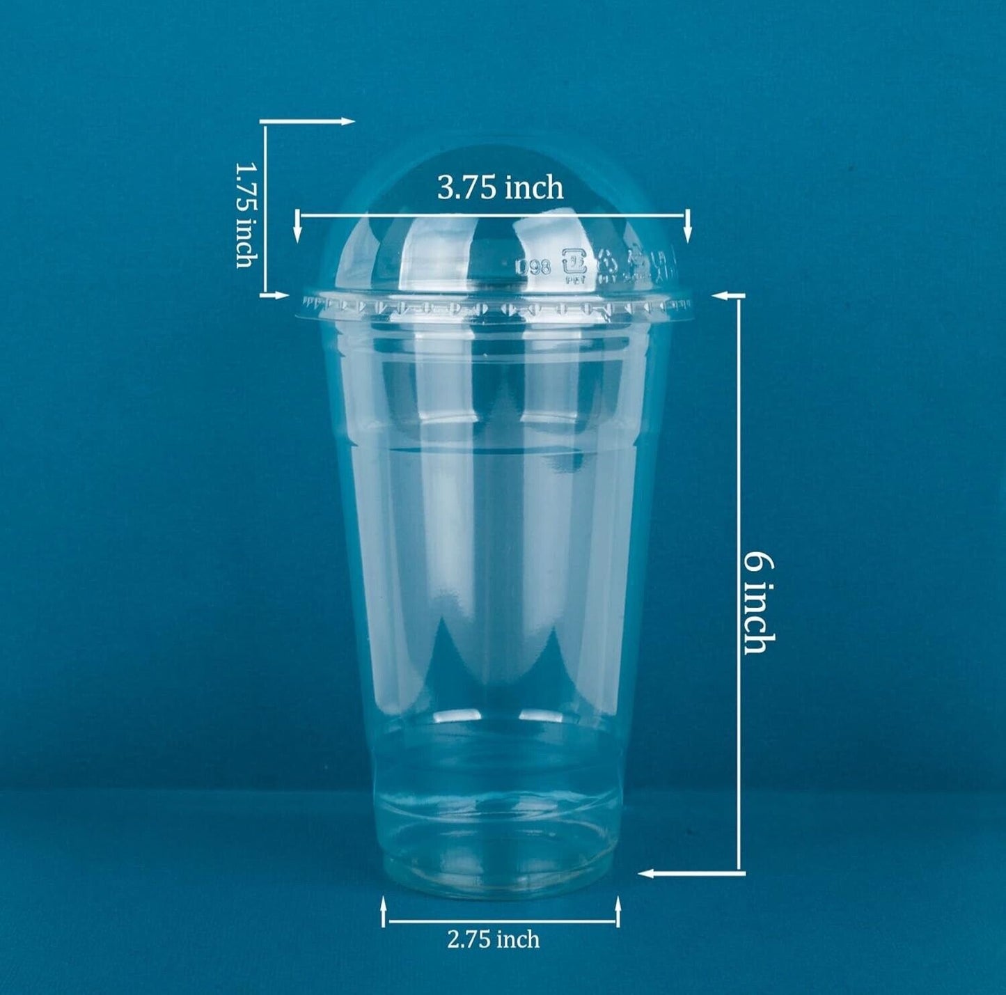 Wholesale 600sets-8oz. 10oz.12oz. 24oz Clear Plastic cups with Dome lids NO hole