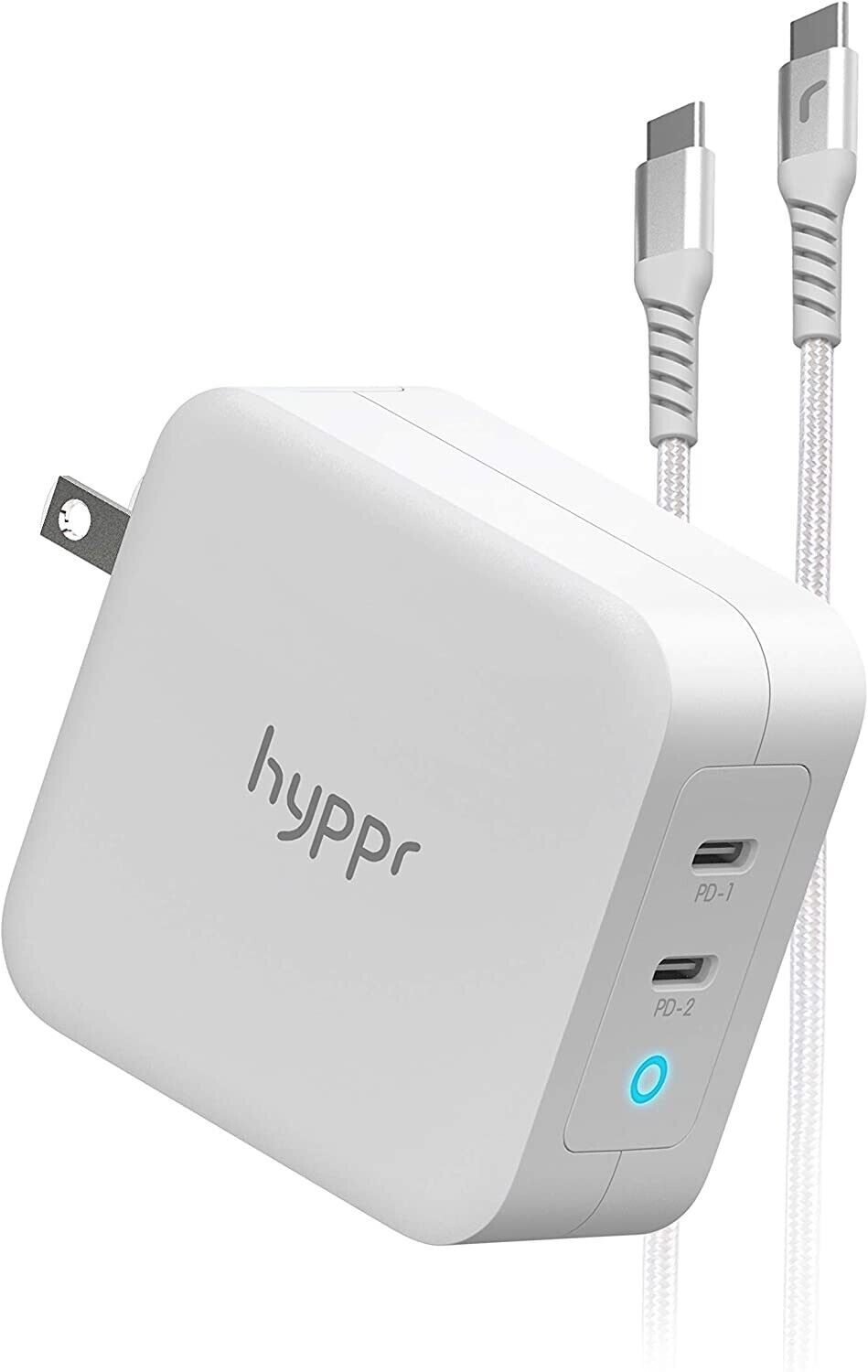 Cable 4ft PD Charger hyppr 100W USB C Charger Macbook Fast Type C Wall Charger