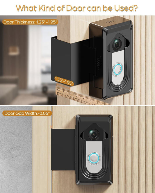 Video Doorbell Mount Compatible with Ring/Blink Wireless Video Doorbell, No-Dril