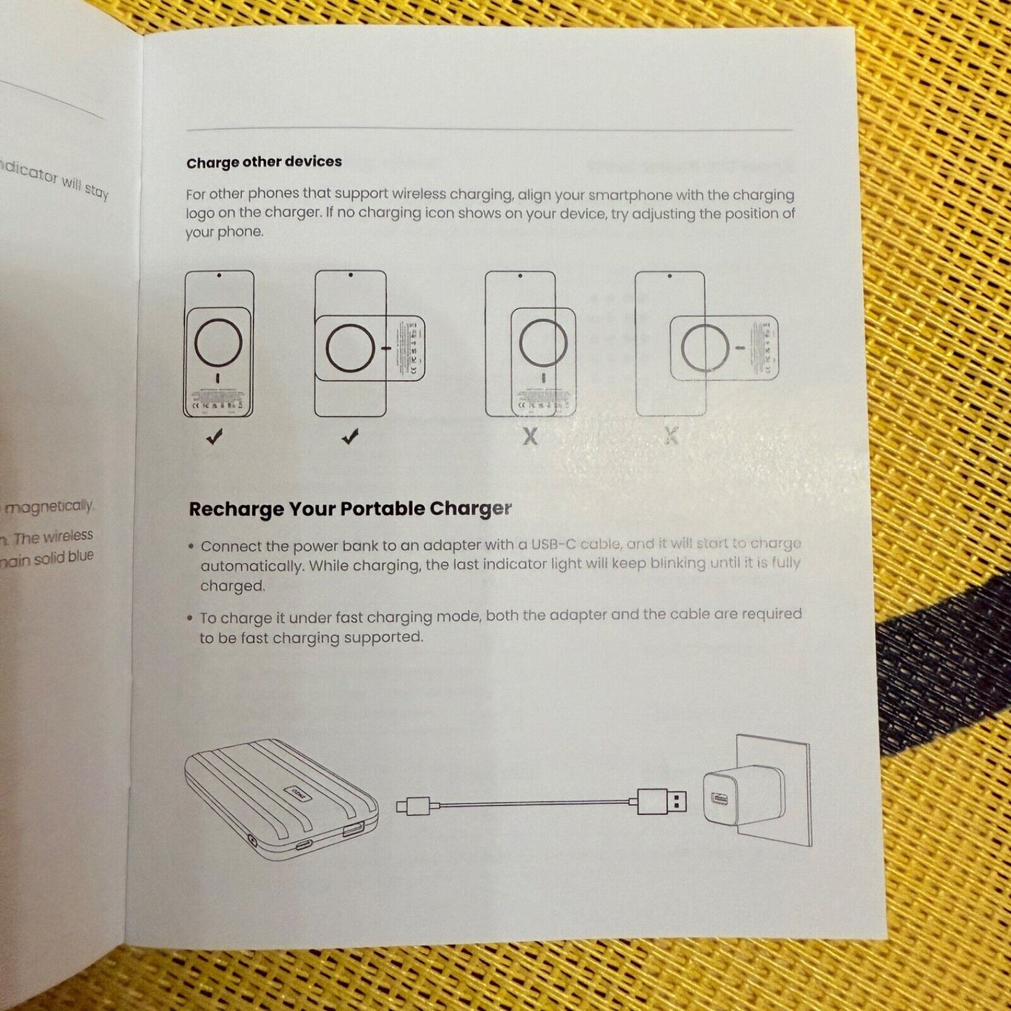 10000mAh Magnetic Power Bank Wireless Battery Pack for iPhone 12-16