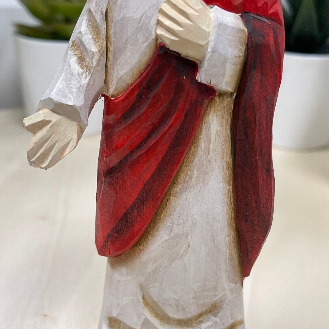 YEEYAYA Jesus Wood sculpture Religious articles Hand Carved Wood Wooden Jesus Fi