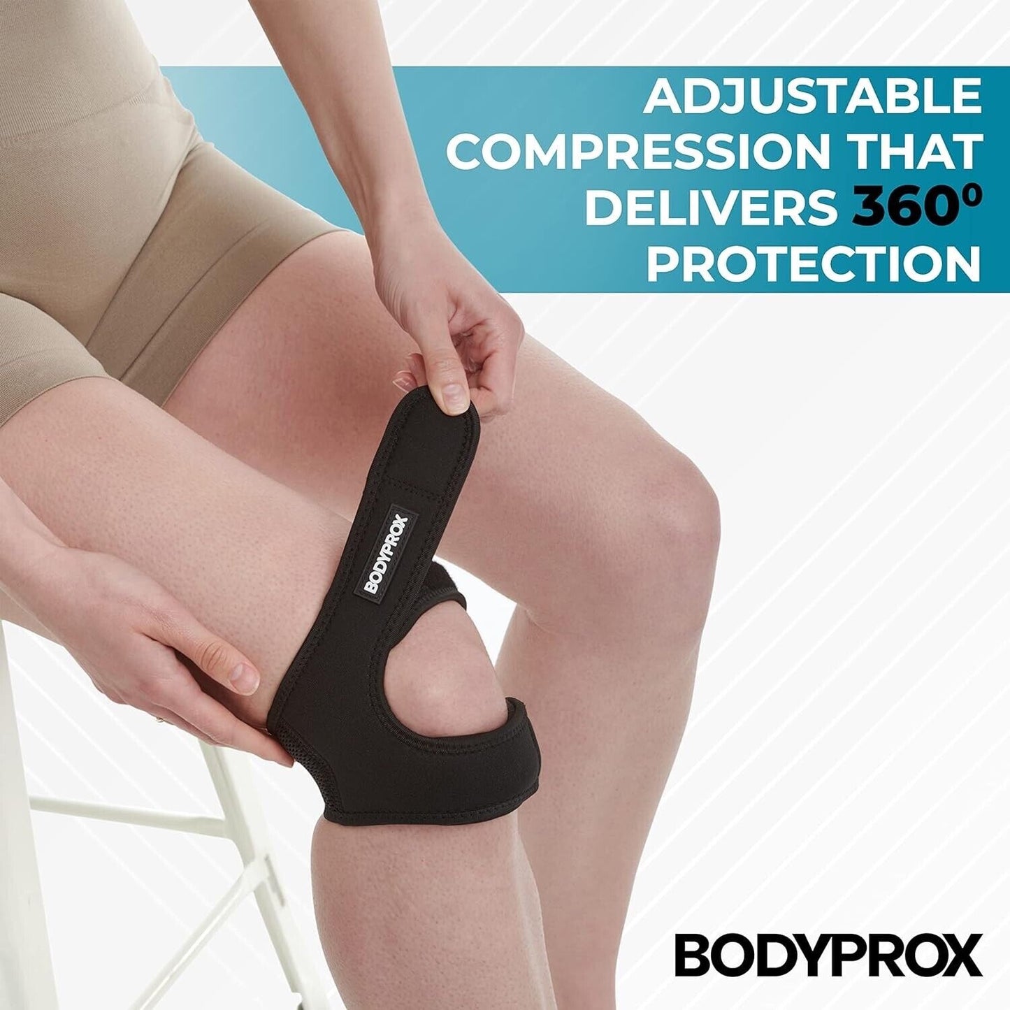 Patellar Tendon Support Strap Small/Medium), Knee Pain Relief Adjustable Neopren