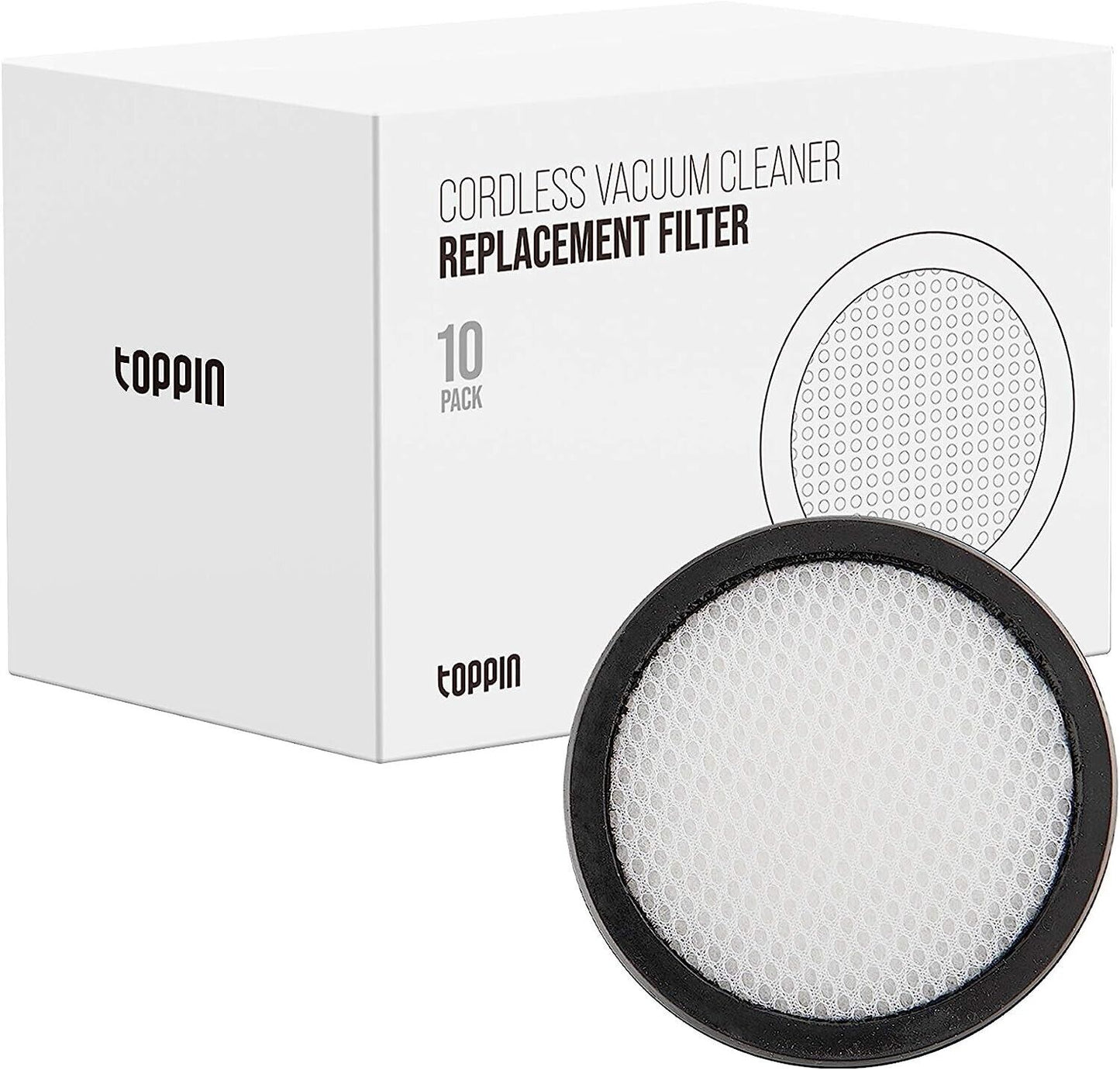 10xReplacement filters for vacuum TOPPIN TPVC001 TPVC003 TPVC004 NOT fit TPVC002