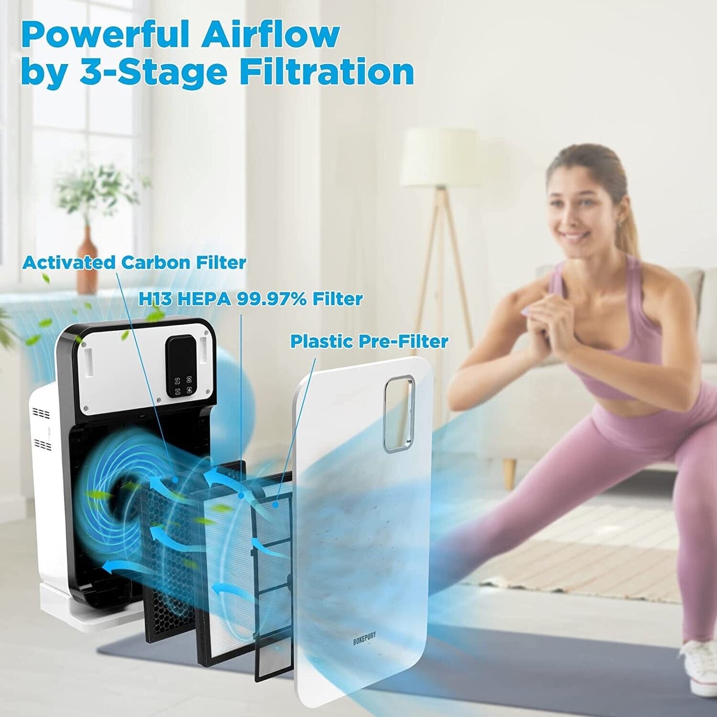 Original price $369 Smart Air Purifiers Large Room Up To 1000 Sq. Ft. Coverage