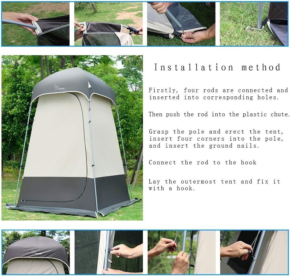 Shower Tent Changing Room Outdoor Toilet Privacy Pop Up Camping Dressing Shelter