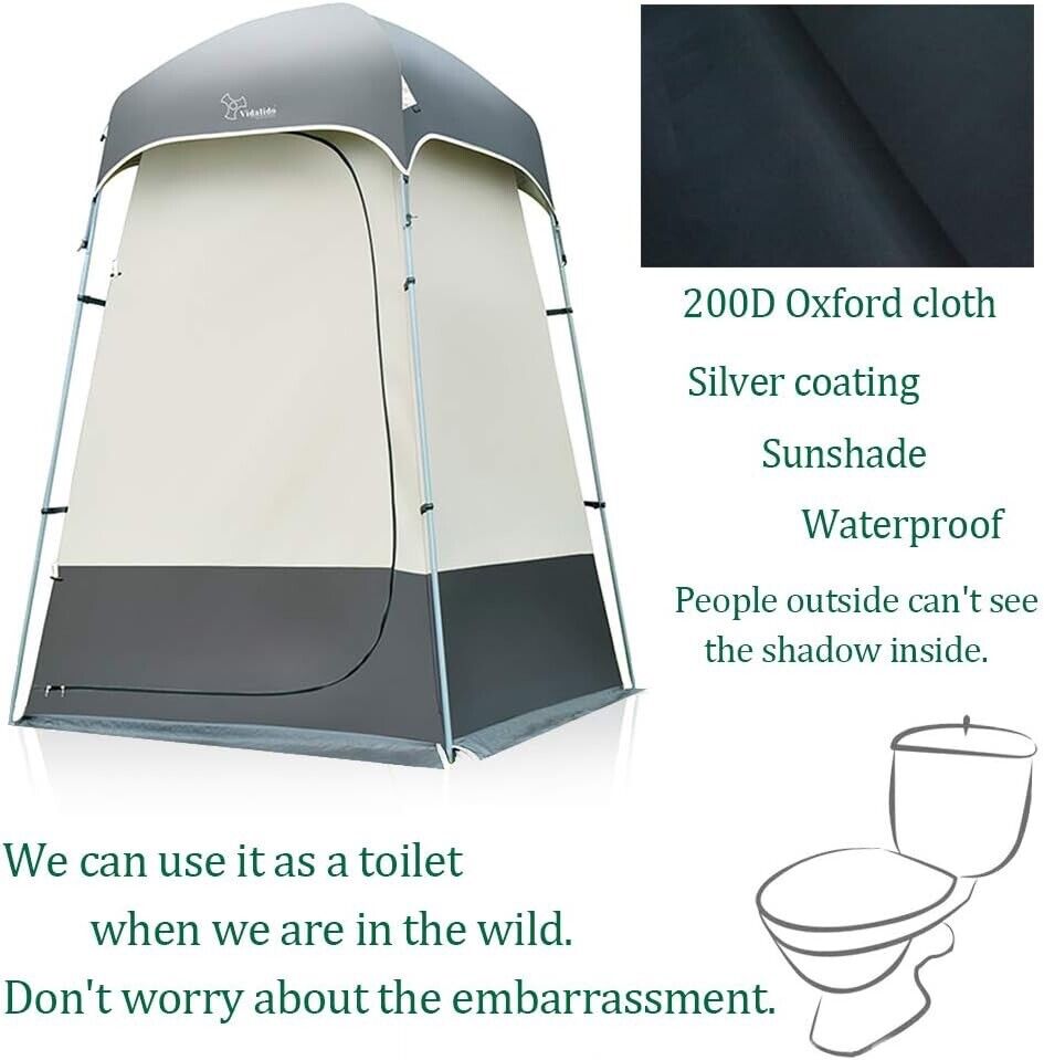 Shower Tent Changing Room Outdoor Toilet Privacy Pop Up Camping Dressing Shelter