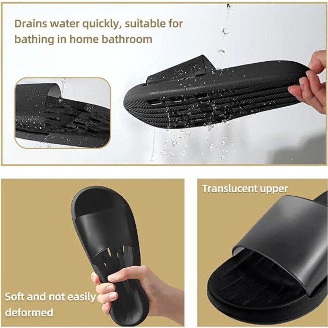 Shower Shoes Quick Drying Non-Slip Women Men Shower Sandals Slippers With Holes