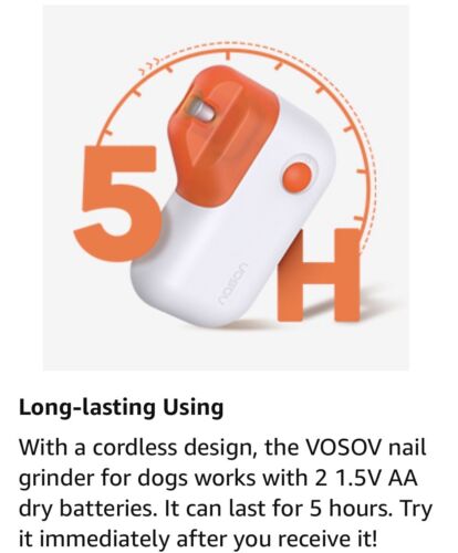 Dog Nail Grinder Upgraded - Professional Pet Nail Not For Large Dog