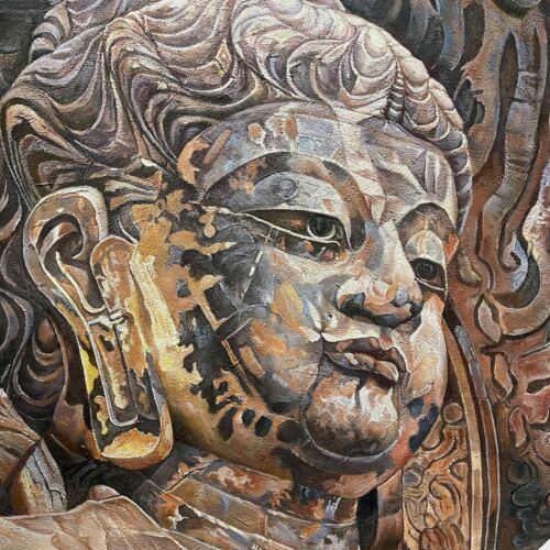 39x39 inch oil paintings on canvas 100% hand-painted For Wall Decor Buddha