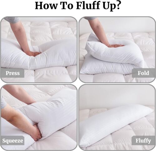 QUEEN Body Pillow Insert - Side Sleeper Bed Pillow Breathable(20 x 54 inch)