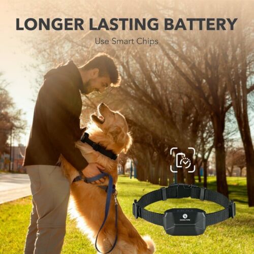 Dog Bark Collar - Barking Shock Collar 5 Sensitivity 7 Modes, No Remote -AB03