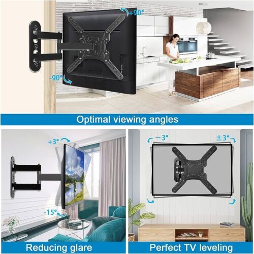 Full Motion TV Mount, TV Wall Mount Bracket for 28-60 Inch Holds up to 80lbs