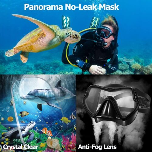 Snorkel Mask Set Snorkeling Gear Dry Snorkel Set and Mask