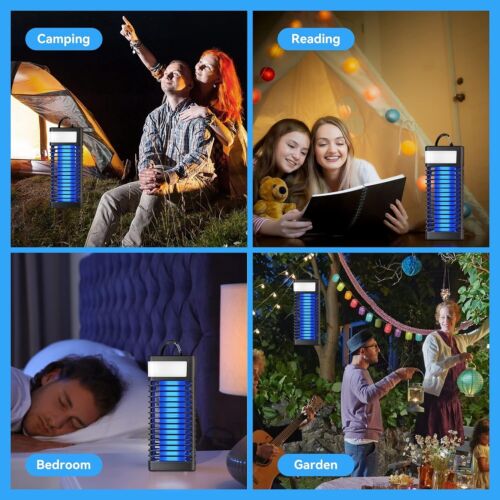 Rechargeable Mosquito Zapper Bug Zapper with Camping light hook Fly Traps Killer