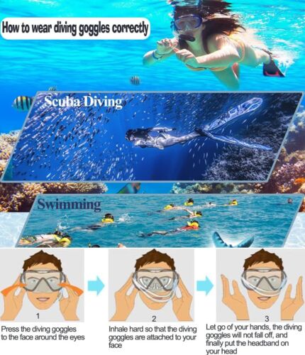 Snorkel Mask Set Snorkeling Gear Dry Snorkel Set and Mask