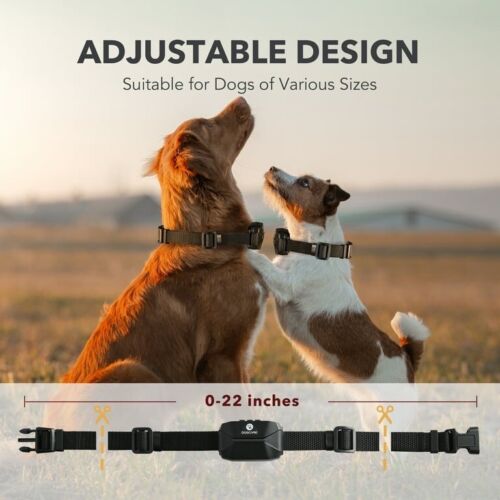 Dog Bark Collar - Barking Shock Collar 5 Sensitivity 7 Modes, No Remote -AB03