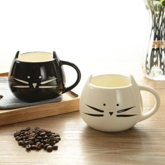 400ml Cute Cat Animal Coffee Milk Mug Creative Ceramic Cups Porcelain