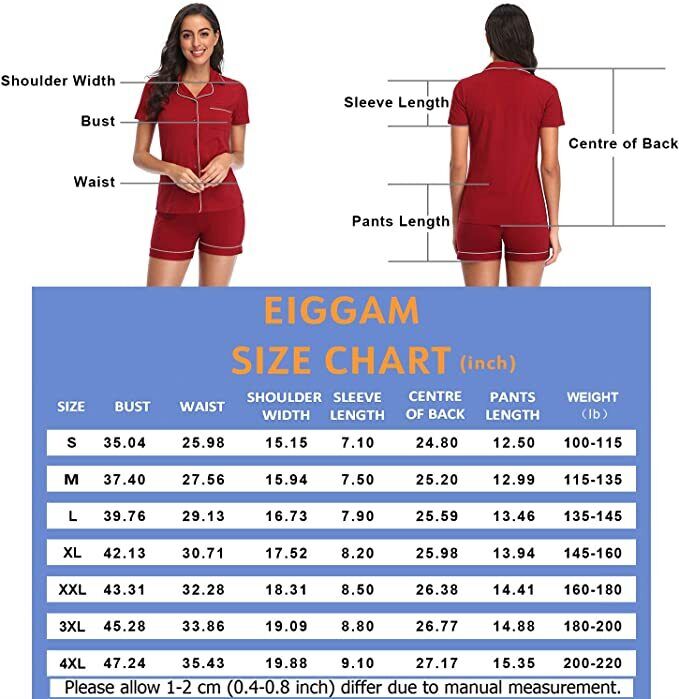 Womens Pajamas Set Two Piece Pjs Sets Classic Short Soft Sleepwear LY424_5