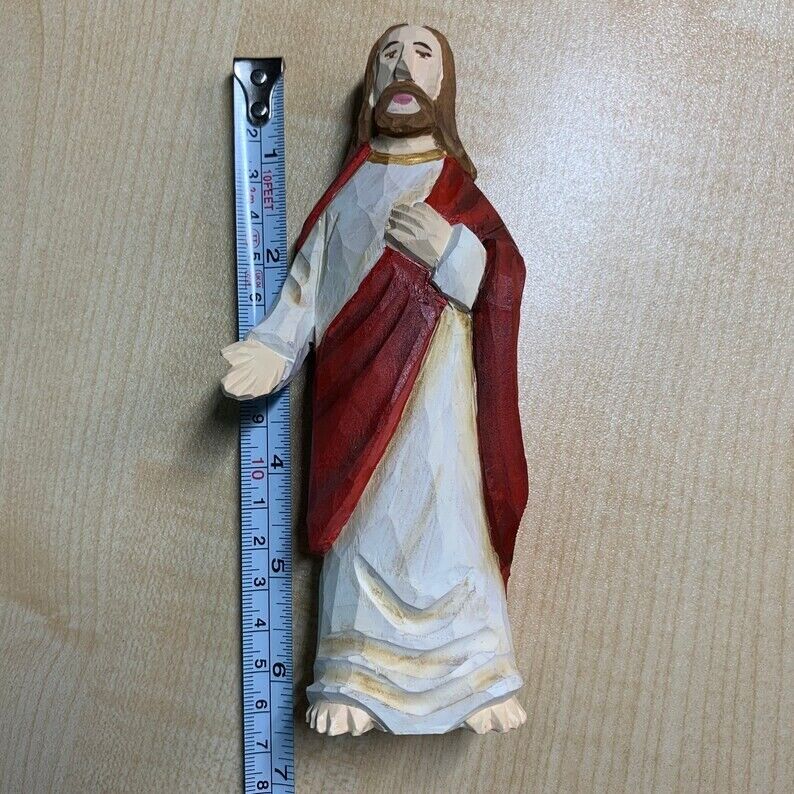 YEEYAYA Jesus Wood sculpture Religious articles Hand Carved Wood Wooden Jesus Fi