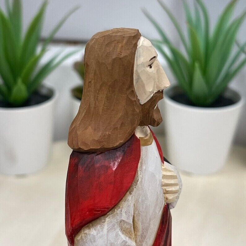 YEEYAYA Jesus Wood sculpture Religious articles Hand Carved Wood Wooden Jesus Fi