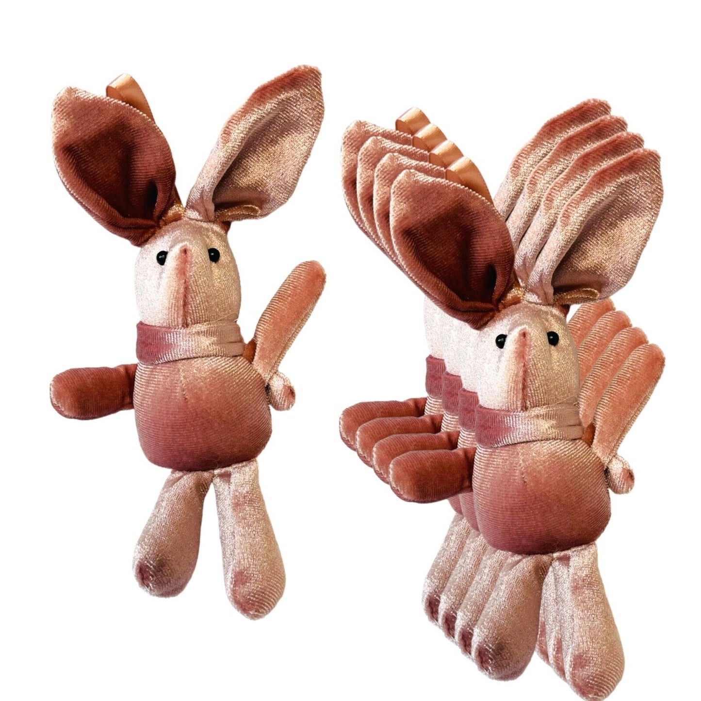 6 PCS 8inch Easter Bunny rabbit handmade Stuffed Animal Baby