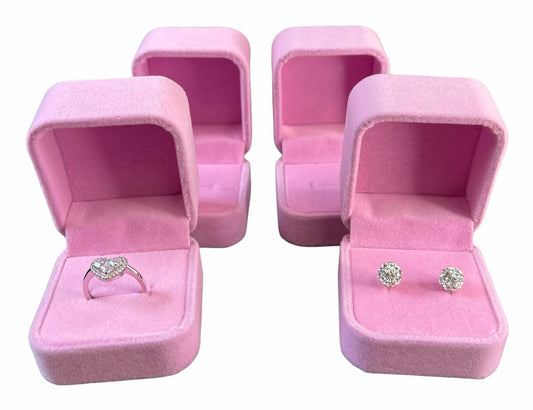 YEEYAYA 4pcs Ring box box storage box jewelry box Necklace box Ear studs box