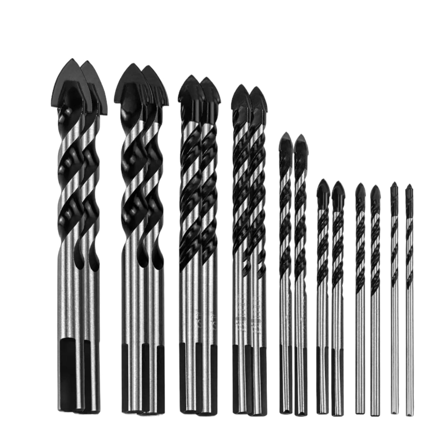 16 Pcs Set Multi-Material Drill Bit Set (3, 4, 5, 6, 8, 10, 14, 16 mm)