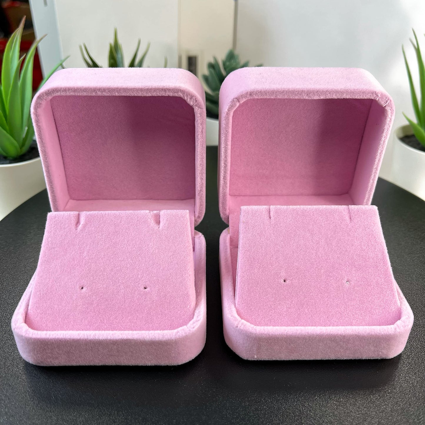 YEEYAYA 2 pcs Earrings box storage box jewelry box Necklace box Ear studs box