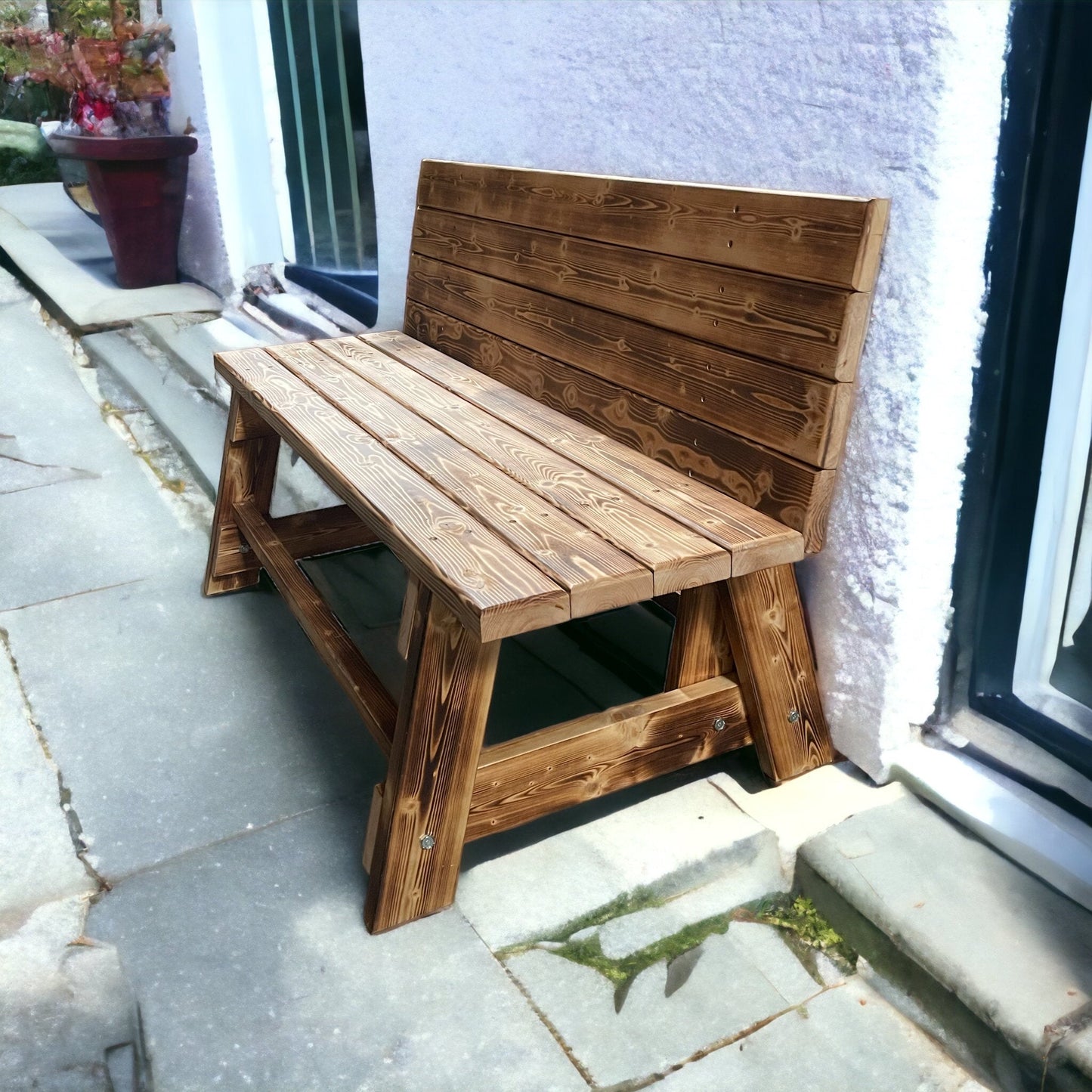 Handcrafted Wooden Bench