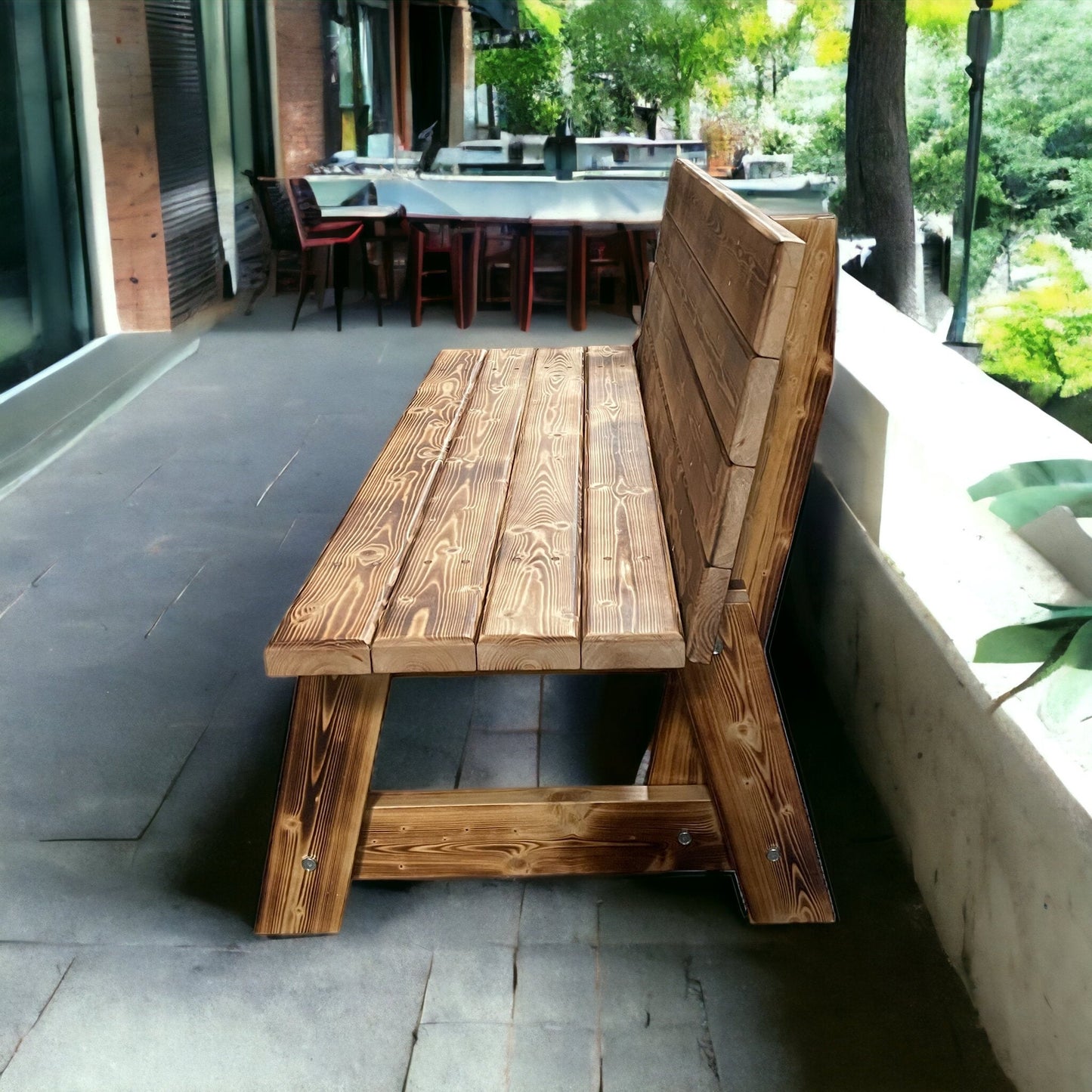 Handcrafted Wooden Bench