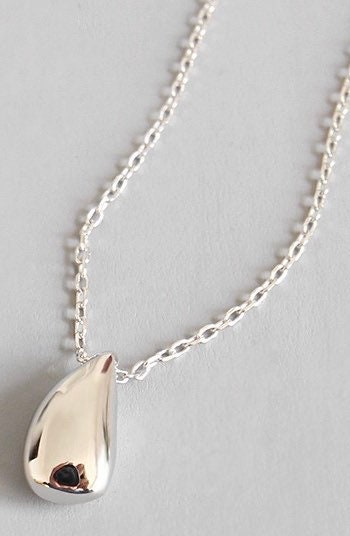 Water droplets shape Necklace US SELLER 925 sterling silver Christmas gift A04