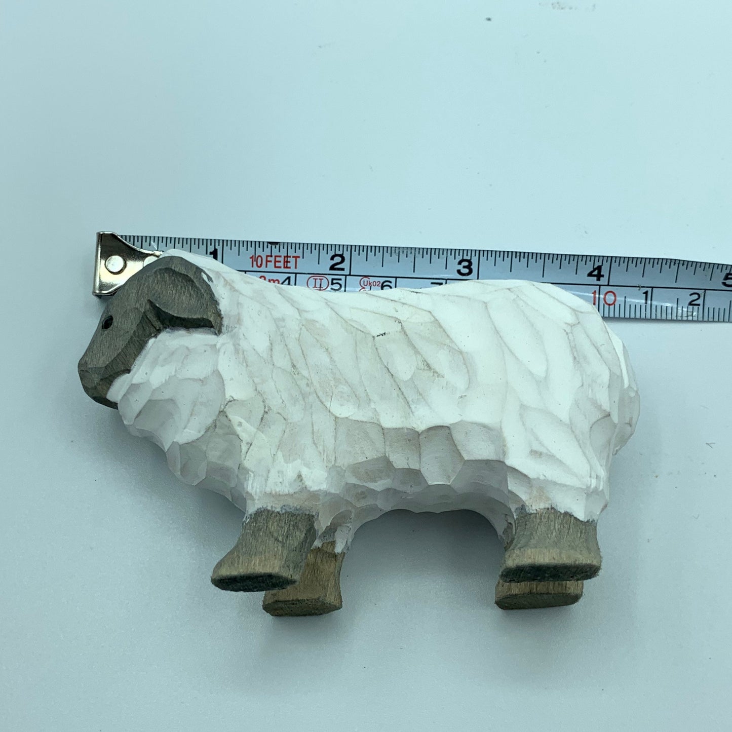 YEEYAYA Sheep handmade Wood sculpture woodcarving Hand Carved Wood Wooden sheep Figurine wood carving. Lamp wood Figurines