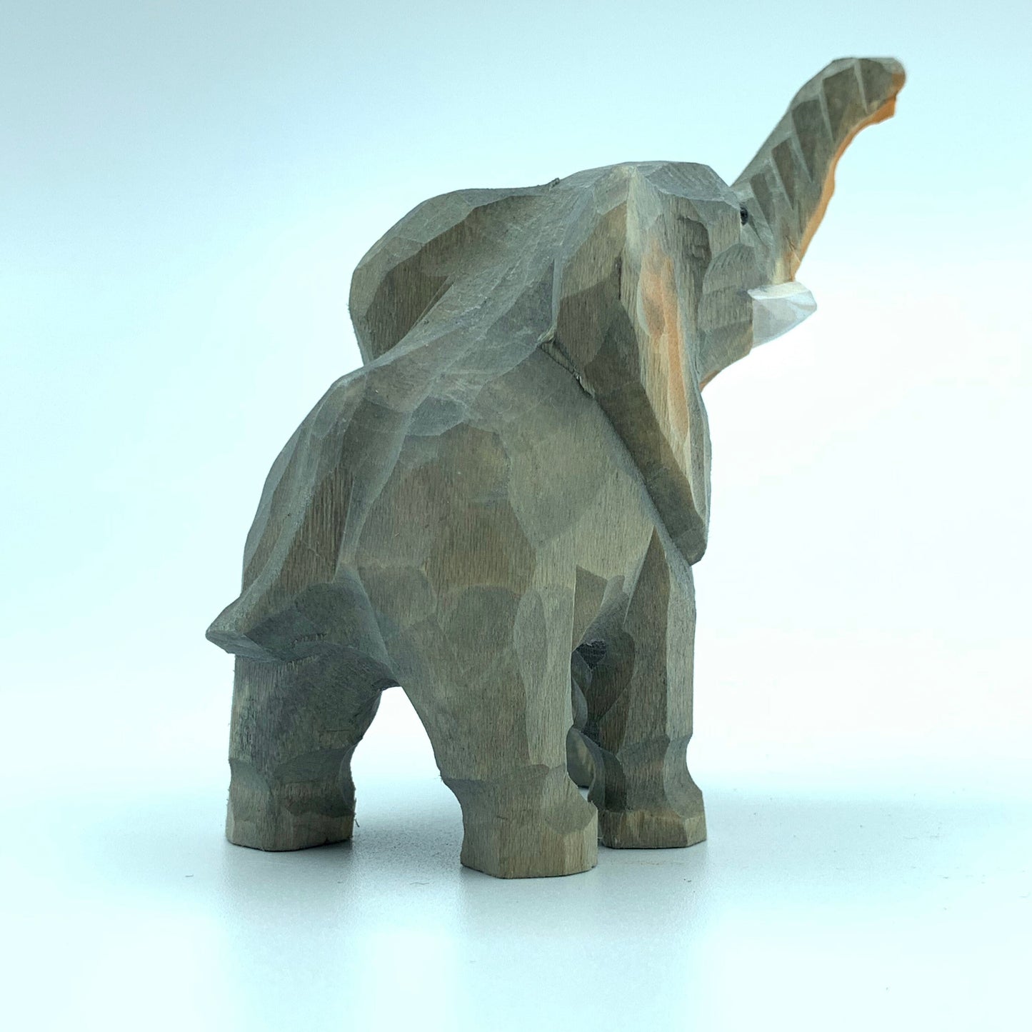 Hand Carved Wood Wooden elephant Figurine